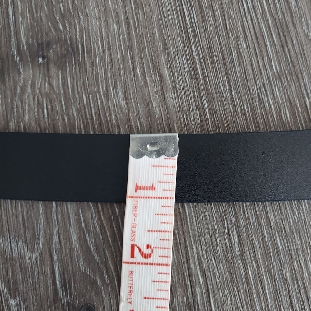 Express Black Belt with Silver Buckle - Picture 7 of 7